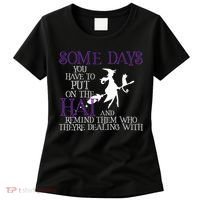 Put On The Hat Funny Witch Halloween Women's T-Shirt thumb 0