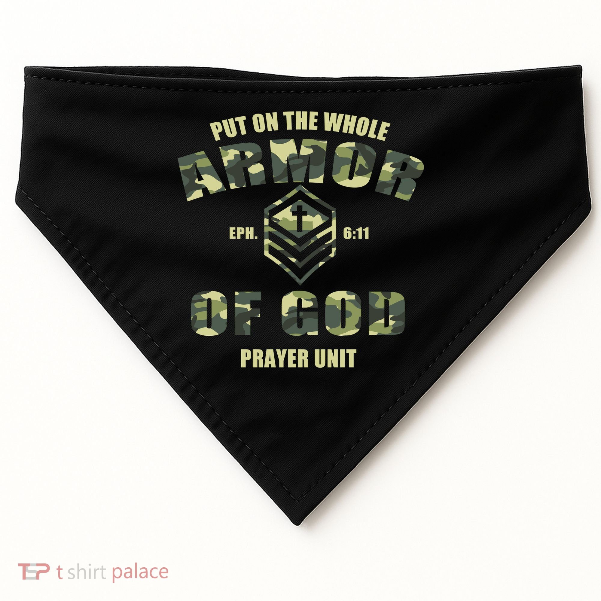Put On The Whole Armor Of God Prayer Unit USA-Made Doggie Bandana