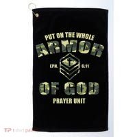 Put On The Whole Armor Of God Prayer Unit Golf Towel thumb 0