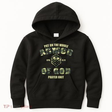 Put On The Whole Armor Of God Prayer Unit Kids Hoodie