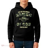 Put On The Whole Armor Of God Prayer Unit Kids Hoodie thumb 4