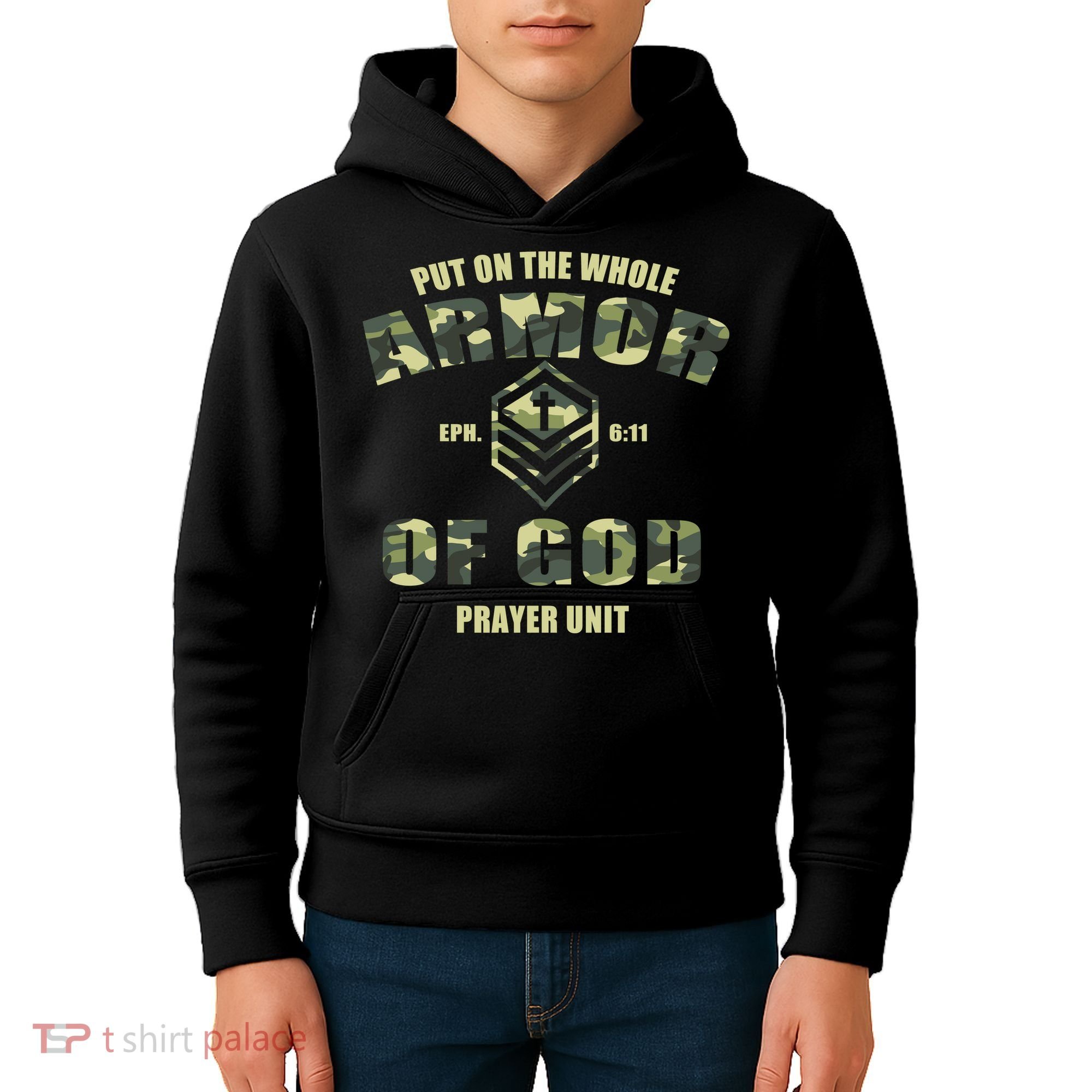 Put On The Whole Armor Of God Prayer Unit Kids Hoodie
