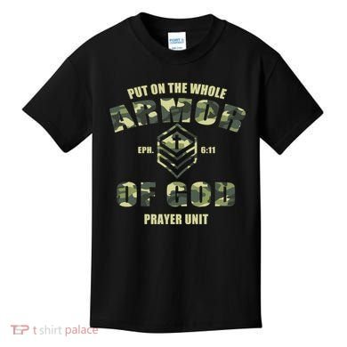 Put On The Whole Armor Of God Prayer Unit Kids T-Shirt