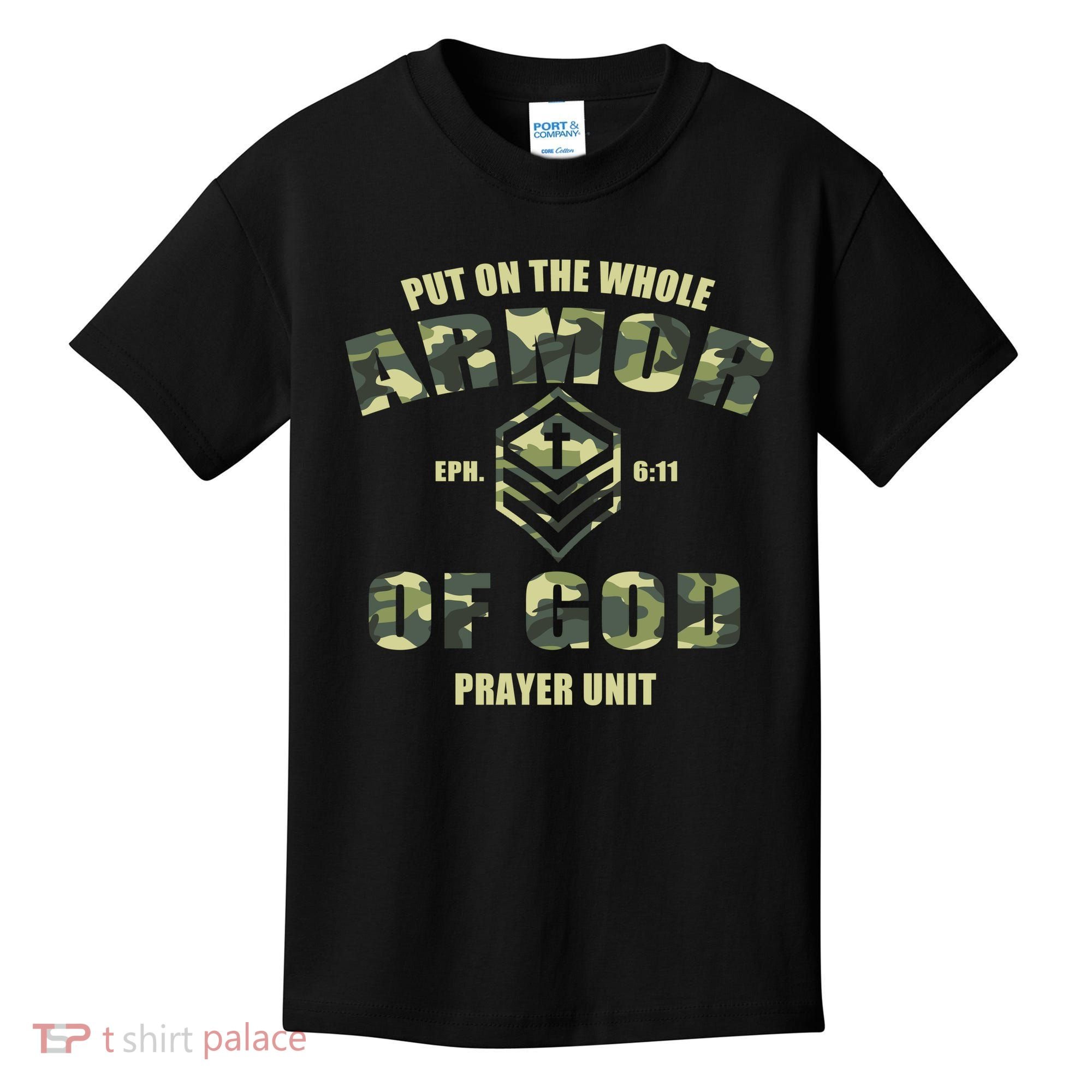 Put On The Whole Armor Of God Prayer Unit Kids T-Shirt
