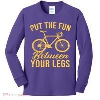 Put The Fun Between Your Legs Kids Long Sleeve Shirt thumb 0