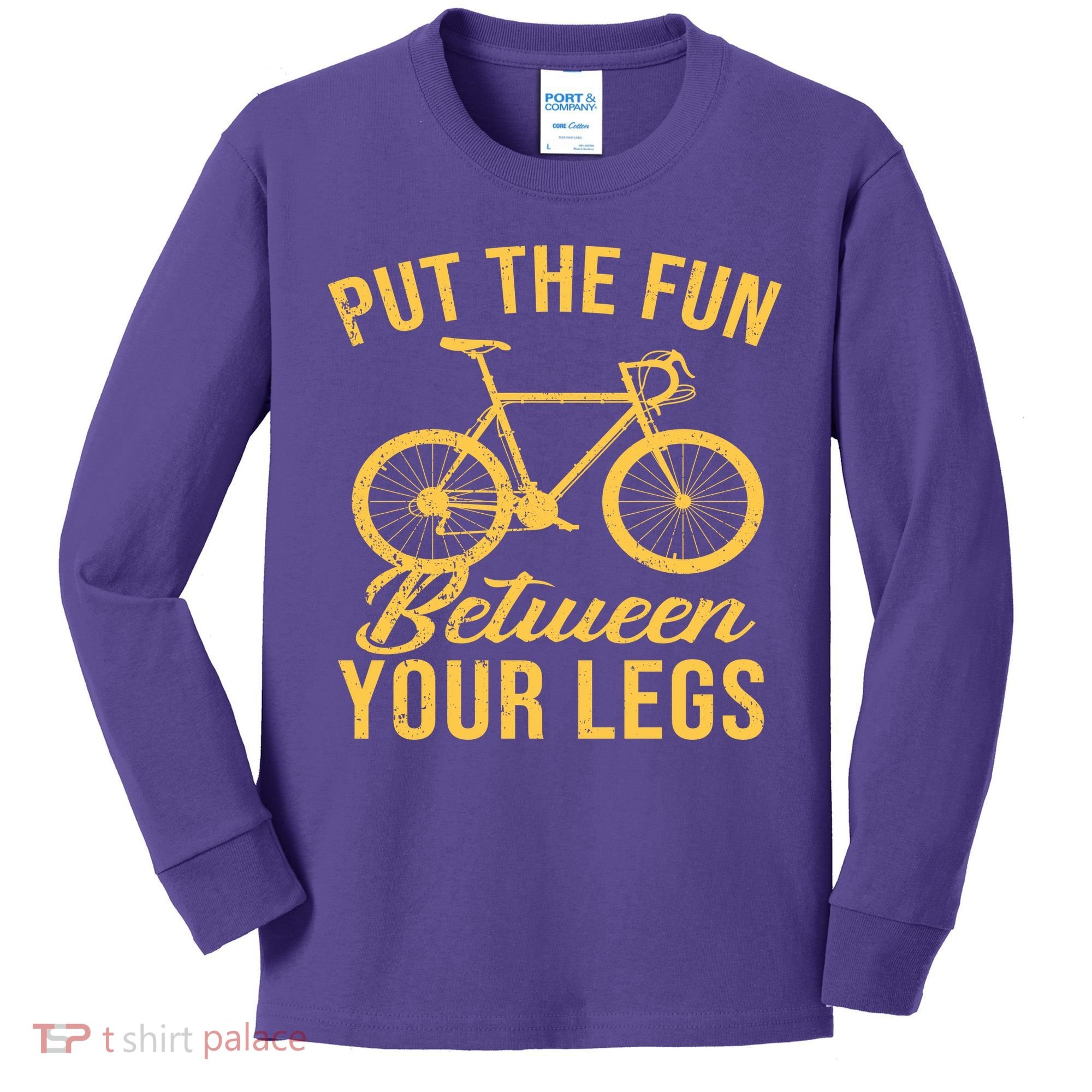 Put The Fun Between Your Legs Kids Long Sleeve Shirt