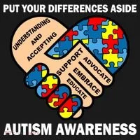Put Your Differences Aside Autism Awareness Doggie Tank thumb 4