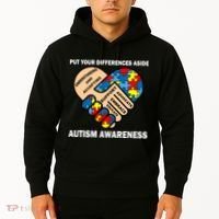 Put Your Differences Aside Autism Awareness Hoodie thumb 2