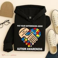 Put Your Differences Aside Autism Awareness Hoodie thumb 4