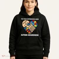 Put Your Differences Aside Autism Awareness Hoodie thumb 5