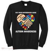 Put Your Differences Aside Autism Awareness Sweatshirt thumb 0