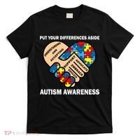 Put Your Differences Aside Autism Awareness T-Shirt thumb 0
