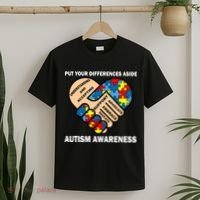 Put Your Differences Aside Autism Awareness T-Shirt thumb 2