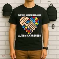 Put Your Differences Aside Autism Awareness T-Shirt thumb 6