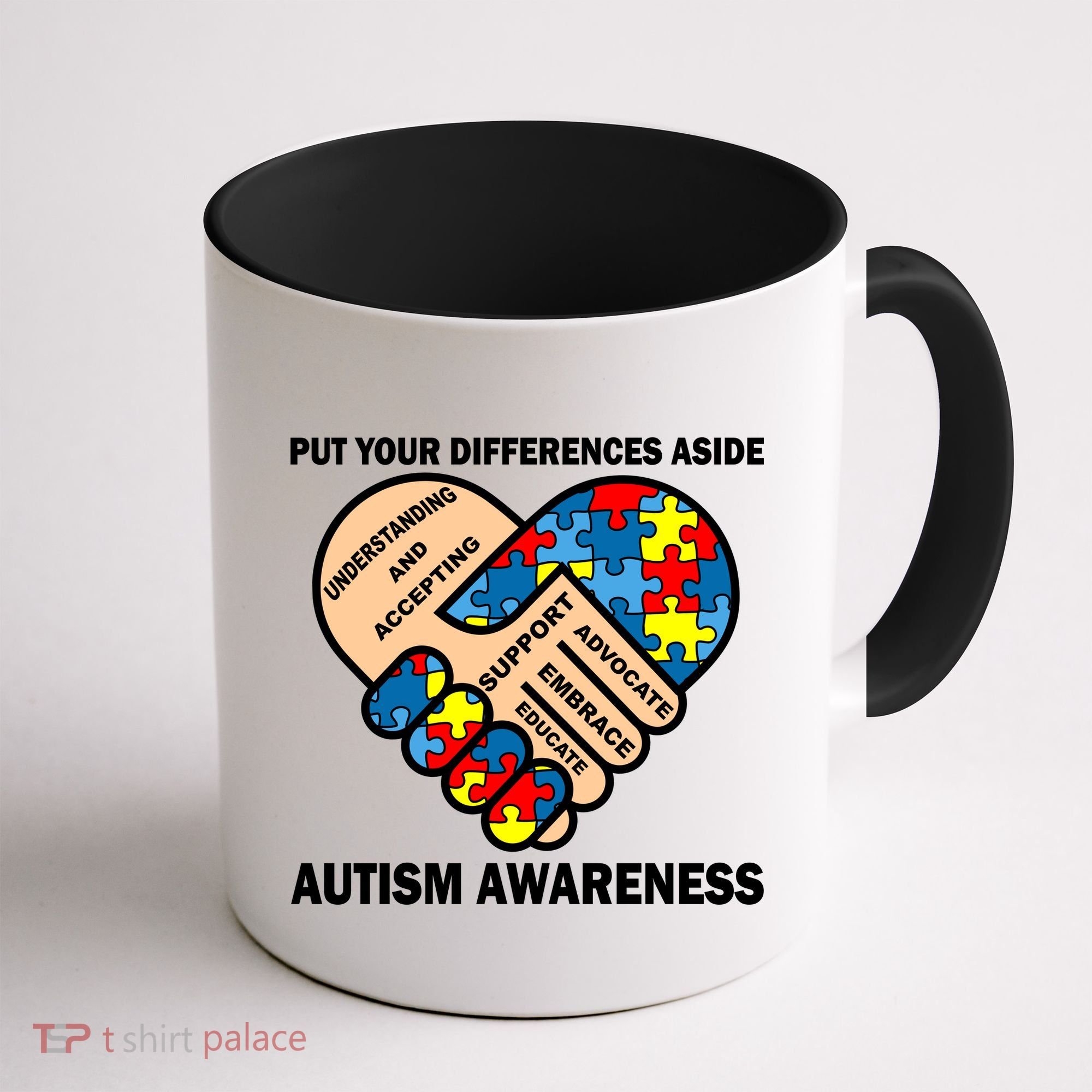 Put Your Differences Aside Autism Awareness Coffee Mug