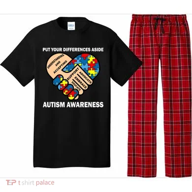 Put Your Differences Aside Autism Awareness Pajama Set