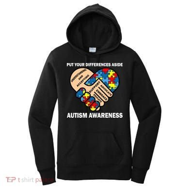 Put Your Differences Aside Autism Awareness Women's Hoodie