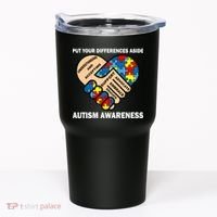 Put Your Differences Aside Autism Awareness Tumbler thumb 0