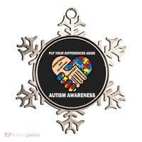Put Your Differences Aside Autism Awareness Ornament thumb 0