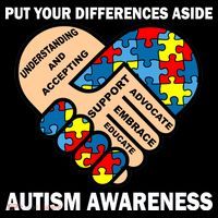 Put Your Differences Aside Autism Awareness Ornament thumb 1