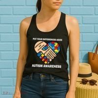 Put Your Differences Aside Autism Awareness Women's Tank Top thumb 2