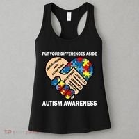 Put Your Differences Aside Autism Awareness Women's Tank Top thumb 3