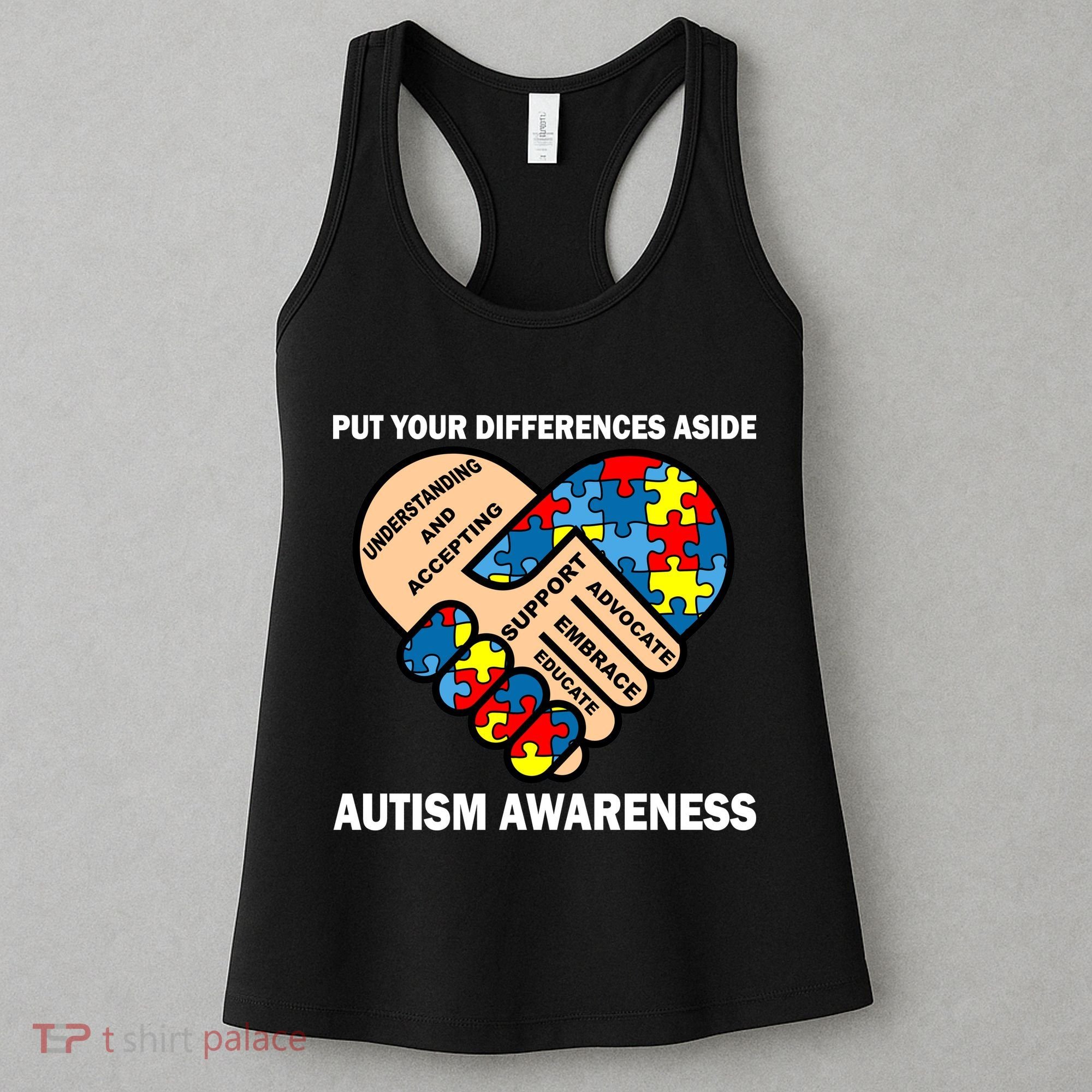 Put Your Differences Aside Autism Awareness Women's Tank Top