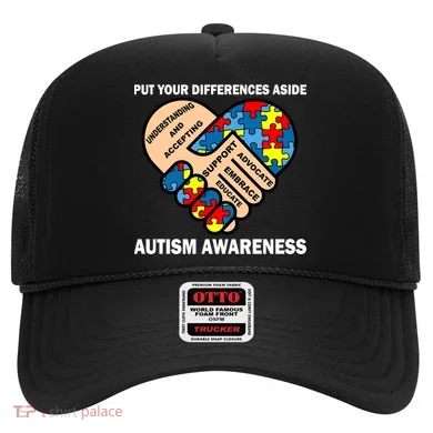 Put Your Differences Aside Autism Awareness Hat