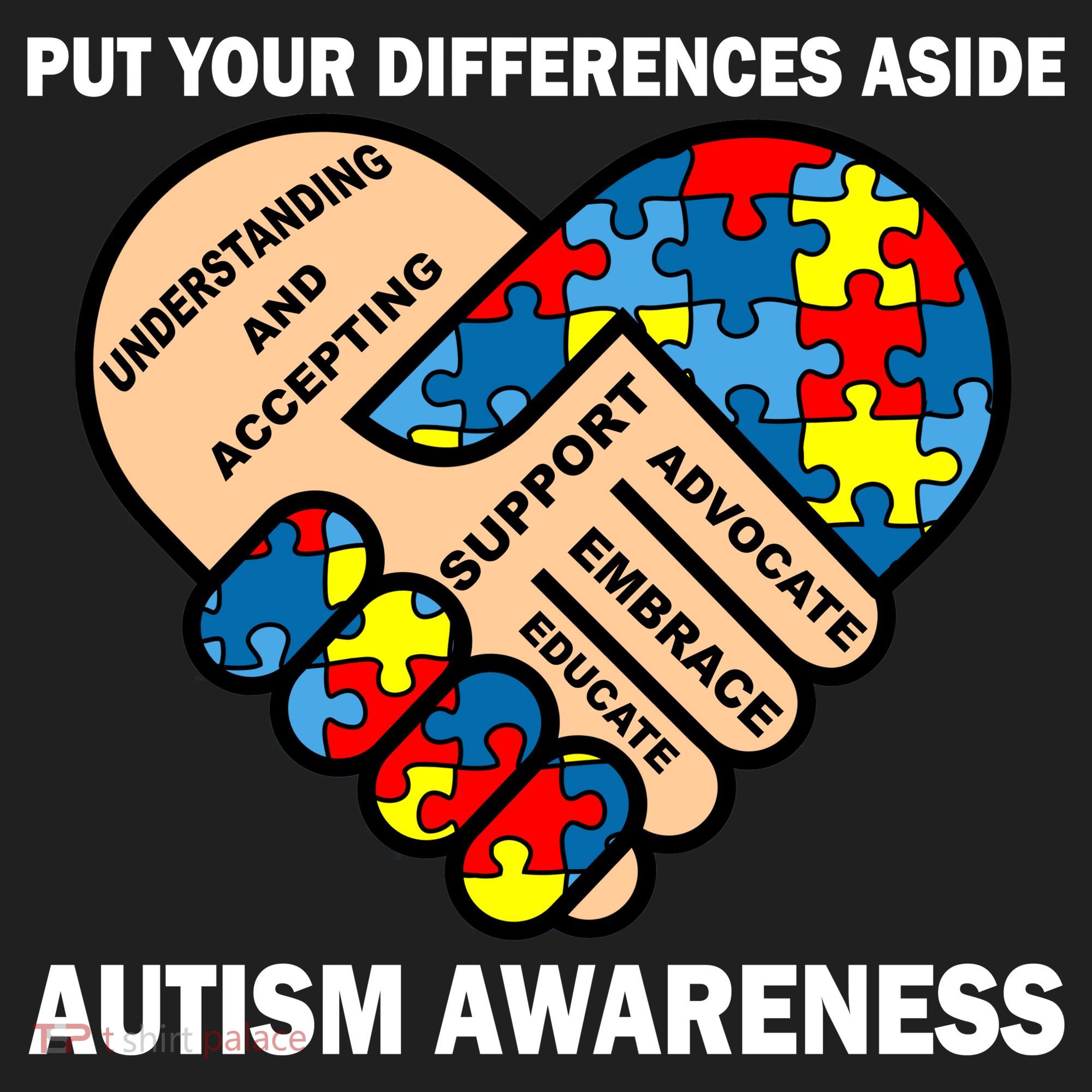Put Your Differences Aside Autism Awareness Hat