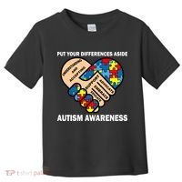 Put Your Differences Aside Autism Awareness Toddler T-Shirt thumb 0