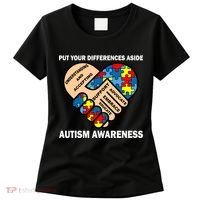 Put Your Differences Aside Autism Awareness Women's T-Shirt thumb 0