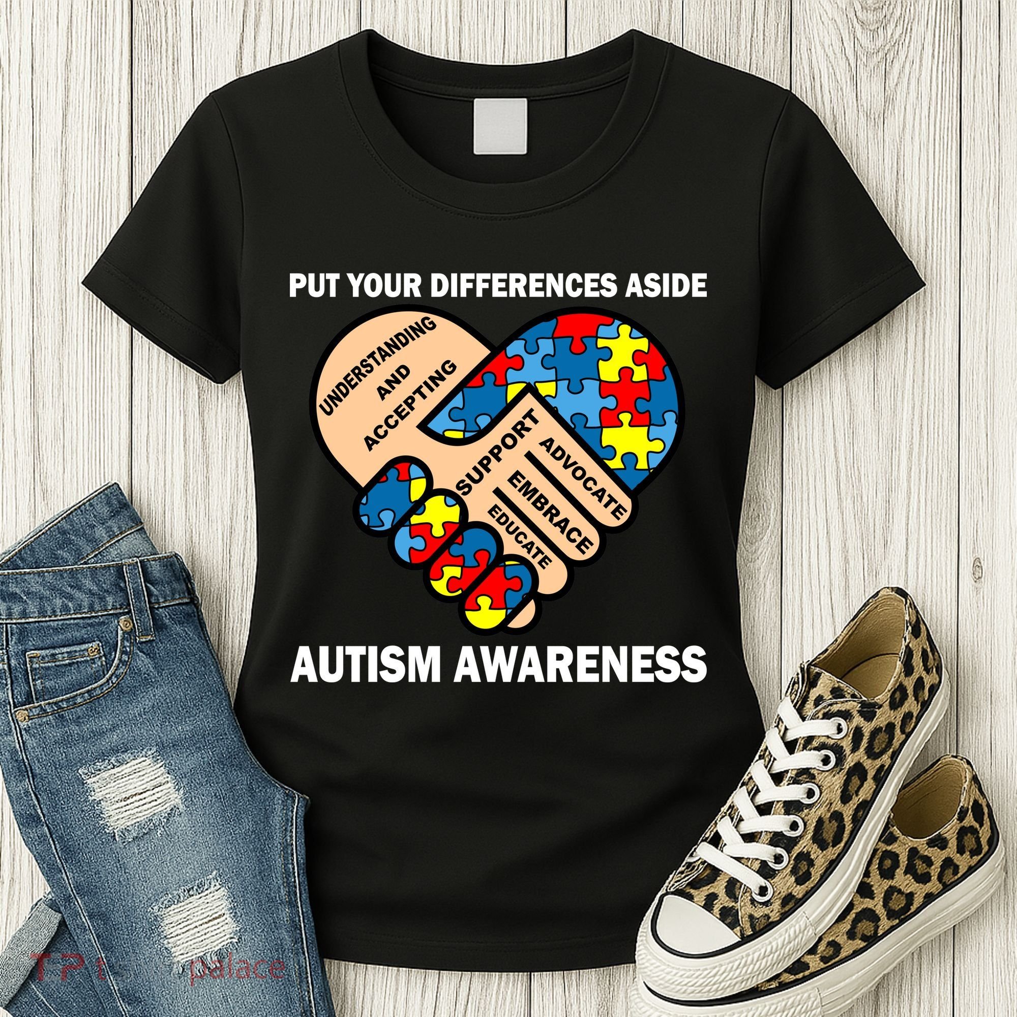 Put Your Differences Aside Autism Awareness Women's T-Shirt