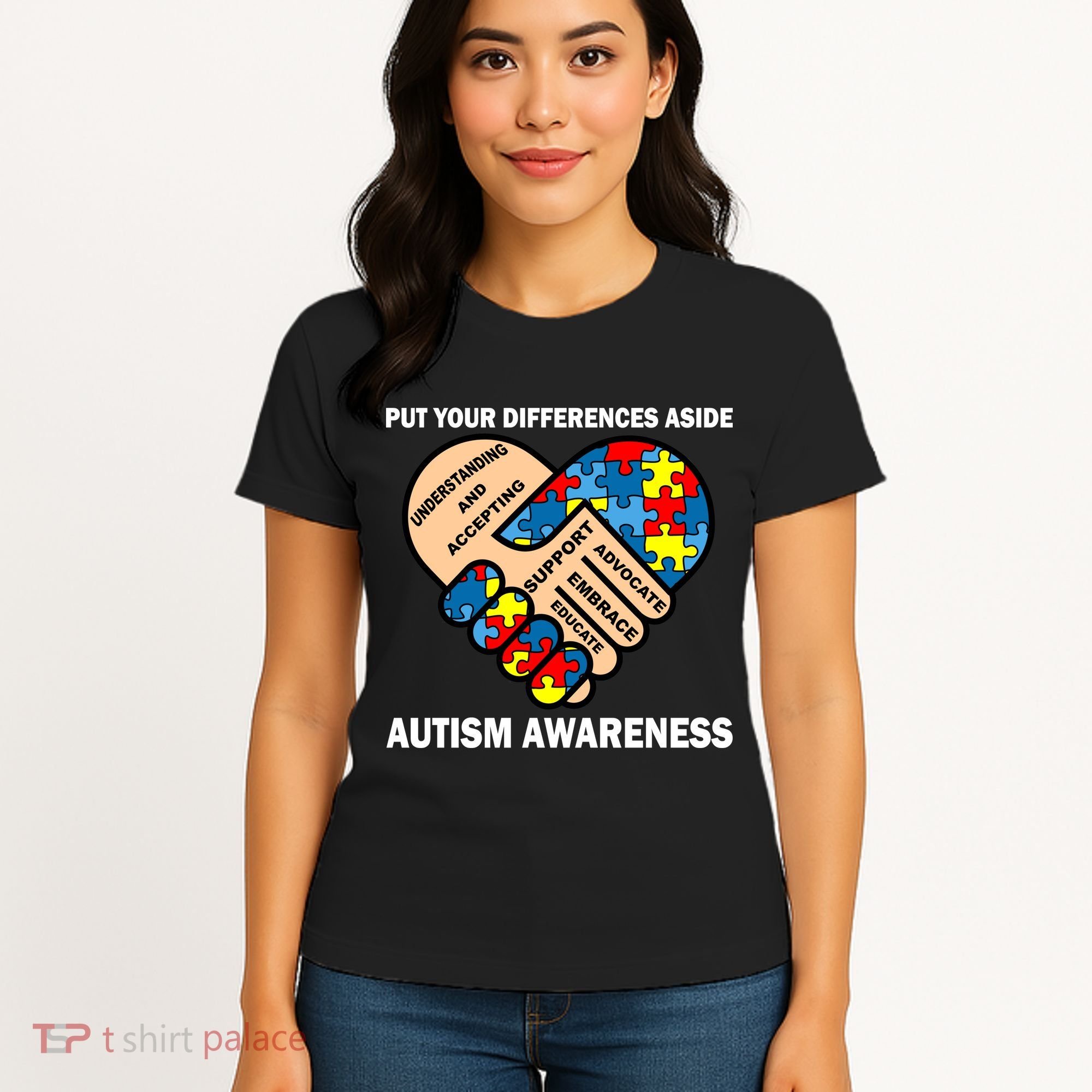 Put Your Differences Aside Autism Awareness Women's T-Shirt