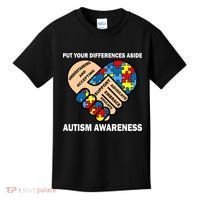Put Your Differences Aside Autism Awareness Kids T-Shirt thumb 0