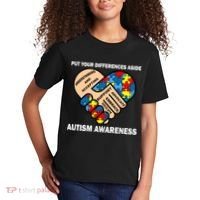 Put Your Differences Aside Autism Awareness Kids T-Shirt thumb 2