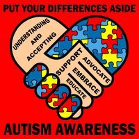 Put Your Differences Aside Autism Awareness Santa Hat thumb 1