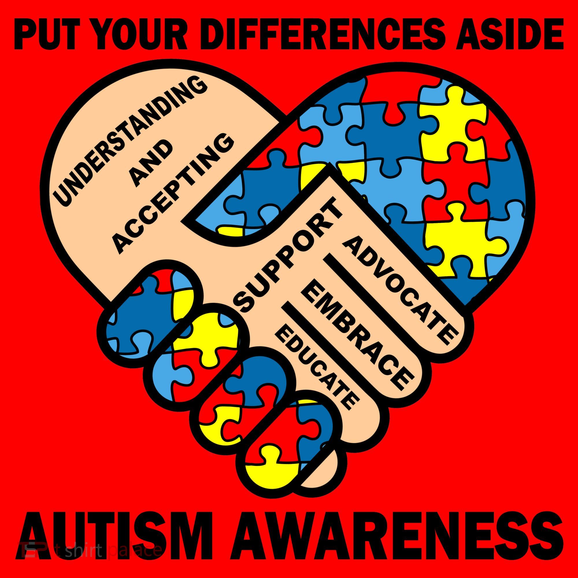 Put Your Differences Aside Autism Awareness Santa Hat