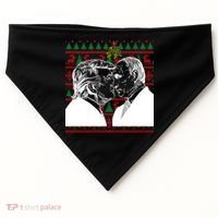 Putin Trump Mistletoe Ugly Christmas Sweater USA-Made Doggie Bandana thumb 0