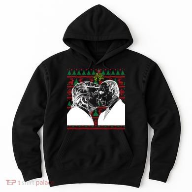 Putin Trump Mistletoe Ugly Christmas Sweater Hoodie