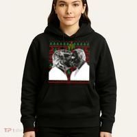 Putin Trump Mistletoe Ugly Christmas Sweater Hoodie thumb 5