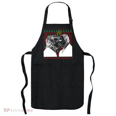 Putin Trump Mistletoe Ugly Christmas Sweater Apron