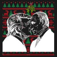Putin Trump Mistletoe Ugly Christmas Sweater Apron thumb 3