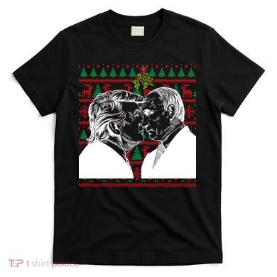 Putin Trump Mistletoe Ugly Christmas Sweater T-Shirt