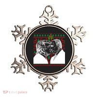 Putin Trump Mistletoe Ugly Christmas Sweater Ornament thumb 0