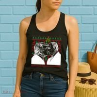 Putin Trump Mistletoe Ugly Christmas Sweater Women's Tank Top thumb 2