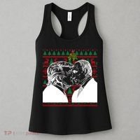 Putin Trump Mistletoe Ugly Christmas Sweater Women's Tank Top thumb 3