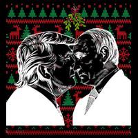 Putin Trump Mistletoe Ugly Christmas Sweater Women's Tank Top thumb 5
