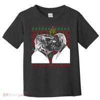 Putin Trump Mistletoe Ugly Christmas Sweater Toddler T-Shirt thumb 0