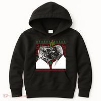 Putin Trump Mistletoe Ugly Christmas Sweater Kids Hoodie thumb 0