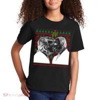 Putin Trump Mistletoe Ugly Christmas Sweater Kids T-Shirt thumb 2